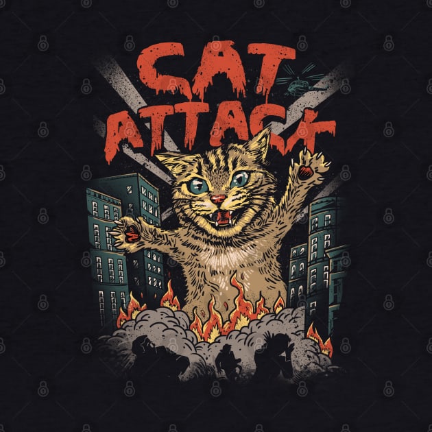 Cat Attack by Vincent Trinidad Art